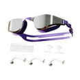 thumbnail image 3 of lacooooppia Swimming Goggles Detachable Nose Bridges Portable Professional Swim Glasses Eyewear for Snorkeling Swimming Sports Violet, 3 of 8
