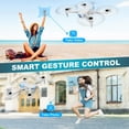 thumbnail image 2 of Drone Con Cámara 1080P Para Principiantes Y Adultos Cuadricóptero De Control Remoto Plegable Con Gestos De Control De Voz Selfie Altitud Hold One Key Start 3D Flips 2 Baterías No Impermeable Juguete P, 2 of 5