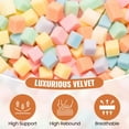 thumbnail image 3 of 4FT Bean Bag Chair, Minimalist Bean Bag with Velvet Cover, Fluffy and Comfy Bean Bag for Adults, Bean Bag Sofa Filled with High-Density Sponge for Gaming (Light Grey), 3 of 10