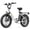 White, variant on URLIFE 3.0 Fat Tire Ebike, 20" Electric Bicycles for Adult, 750W Peak Motor, 48V 13AH Remobavle Battery, 7-Speed Commuting Ebike, UL2849-Black