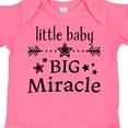thumbnail image 4 of Inktastic Little Baby, Big Miracle Boys or Girls Baby Bodysuit, 4 of 5
