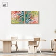 thumbnail image 3 of Art Remedy Flowy Abstracts Canvas, 30" x 30", Gold Frame, Colorful Fish Patterns II Set, 3 of 5