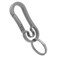 thumbnail image 3 of Keychain, High Toughness Strong Elasticity  Alloy Key Carabiner Professional Design  For Home For Family For Outdoor Gray, 3 of 8