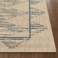 thumbnail image 5 of Well Woven Medusa Vidar Trellis Diamond Pattern Blue Ivory 5'3" x 7'3" Indoor/Outdoor Flat-Weave Area Rug, 5 of 7
