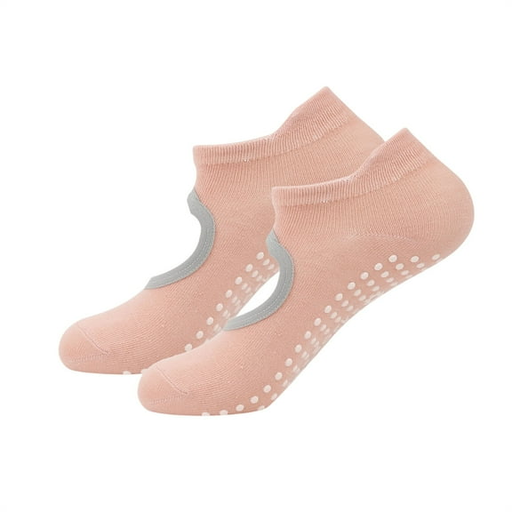 Censtreet Women's Ankle Socks, Basic No-Show Socks with Non-Slip Grippers, Breathable Everyday Casual Socks