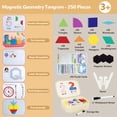 thumbnail image 6 of SaveJoy Magnetic Tangram Puzzle Learning Toys with Pen, 250PCS Montessori  Pattern Blocks Set for Toddlers 4-8, Educational Stem Gift for Kids, 6 of 8