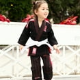 thumbnail image 3 of FLUORY Kids Youth Childrens All Around Brazilian Jiu Jitsu BJJ Gi Text YongQi Embroidery no Belt, 3 of 8