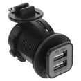 thumbnail image 1 of Miangastore Motorcycle Usage Car Cigarette Lighter Socket Splitter 1Pcs 2In, 1 of 8