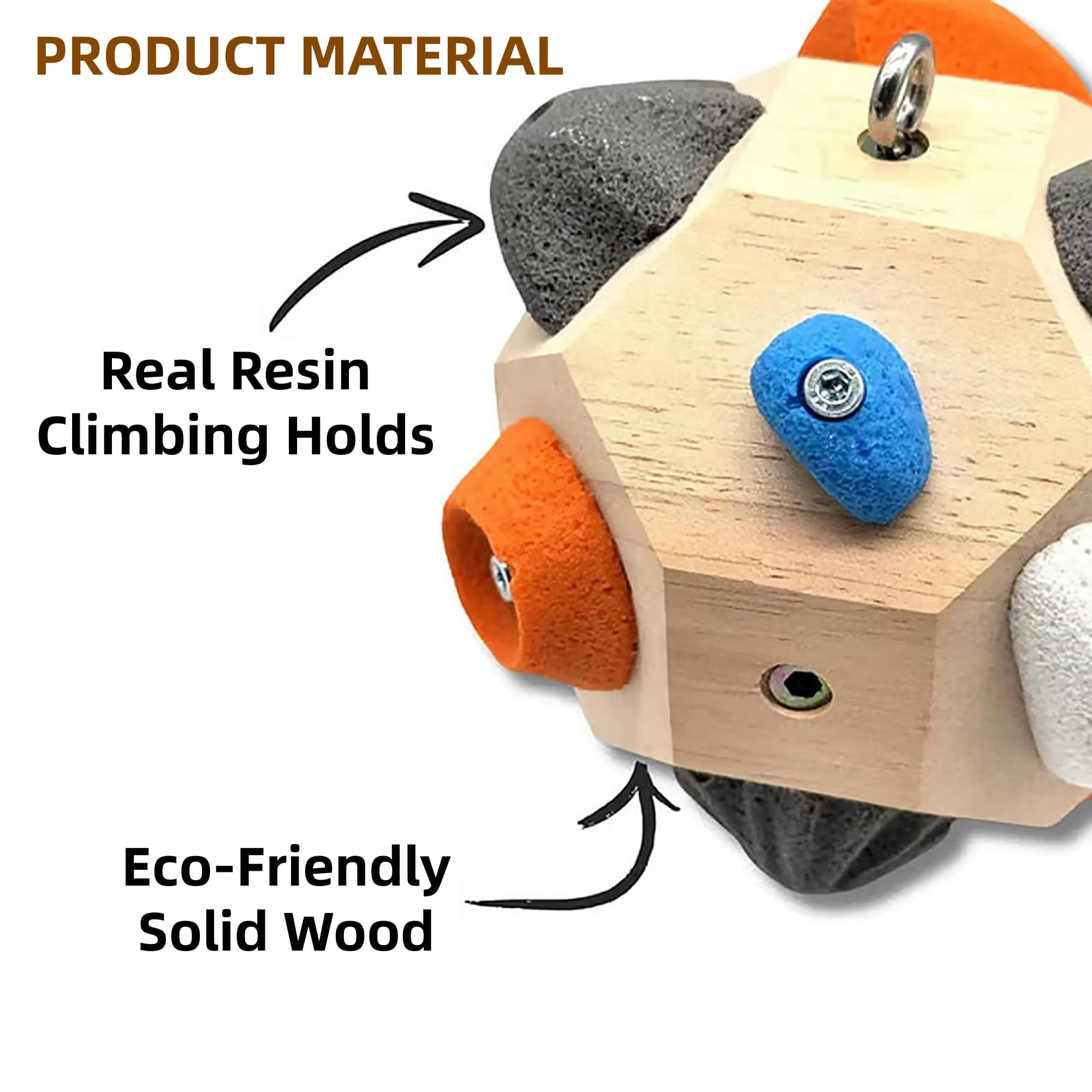 Handcrafted Climbing Blocks,Boulder Block for Climbers, Finger Strengthener & Grip Trainer for Rock Climbers, Bouldering Training Tool - Ideal Gift for Beginners & Professionals