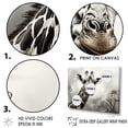 thumbnail image 3 of Designart "Elegance Of The Classic Beige Giraffe II" Animals Giraffe Floater Framed Wall Decor, 3 of 5