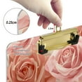 thumbnail image 4 of Roses Pink Acrylic Clipboards 12 x 9 Inch A4 Size with Low Profile Clip Hanging Clipboard for Classroom School Office, 4 of 8