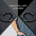 thumbnail image 2 of Gifts for Son Grandson To My Son Genuine Leather Bracelet from Mom Original Birthday Christmas Graduation Gifts for Son Grandson, 2 of 6