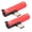 Red, variant on Type-C to 3.5mm Headphone Jack Auxiliary Cable and Type C Charging Pass Through Splitter Port Dual Connector Hub Adapter for Audio Power, 5.00 inches / 12.70 cm, Pink (2-Pack)
