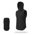 thumbnail image 3 of Hooded Tank Tops Men Lightweight Breathable Quick Drying Relaxed Fit Muscle Sleeveless Shirt Athletic Running Gym Tanks, 3 of 6