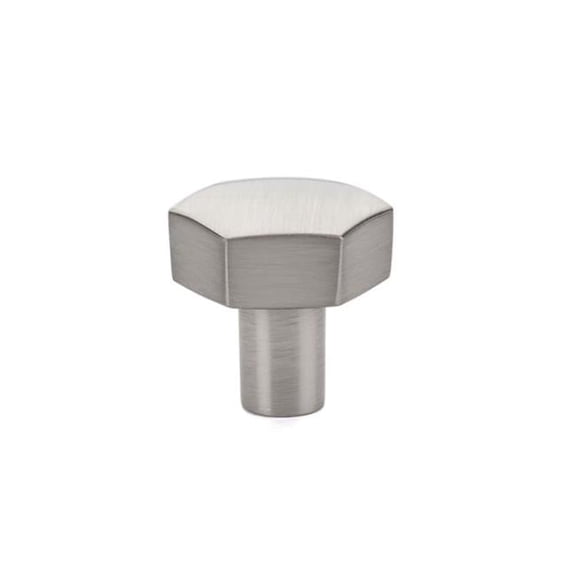 Emtek 86457US15 1.125 in. Mod Hex Cabinet Knob, Satin Nickel