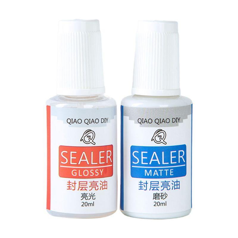 2 Bottles Waterproof Protects Brightening Gel Oil Epoxy Resin Sealing Glossy Matte Surface Glossy Oil Sealer Matte Oil