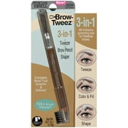Physicians Formula Physicians Formula Brow-Tweez 3-In-1 Tweezer - Brow Pencil - Shaper, 0.027 oz