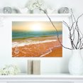 thumbnail image 1 of Clear Waters in Early Morning Beach - Large Seashore Canvas Print, 1 of 3