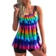 thumbnail image 1 of VISgogo Mujeres Swim Shirt + Shorts, Geometry/Rainbow/Butterfly Print Swimming Tops Traje de baño Pantalones cortos Traje VISgogo  moda, 1 of 9
