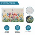 thumbnail image 6 of Watercolor Tulips Placemats Set of 6, Spring Flowers Butterflies Leaves Beige Placemats for Dining Table, Place Mats for Kitchen Tabletop, Waterproof Wipeable Dining Table Mats Set, 6 of 9