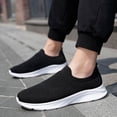 thumbnail image 5 of Domzle Men's Ultra Smooth Step Slip-in Sneakers Comfortable, Non-Slip, Memory Foam,Fit for Daily Walking White, 5 of 6