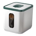 thumbnail image 2 of de Almacenamiento Sellados Tapa Abatible a Prueba de Polvo Dispensador de Alimentos Secos Multipropósito Impermeable para Armarios Frijol , Gris 10L, 2 of 6