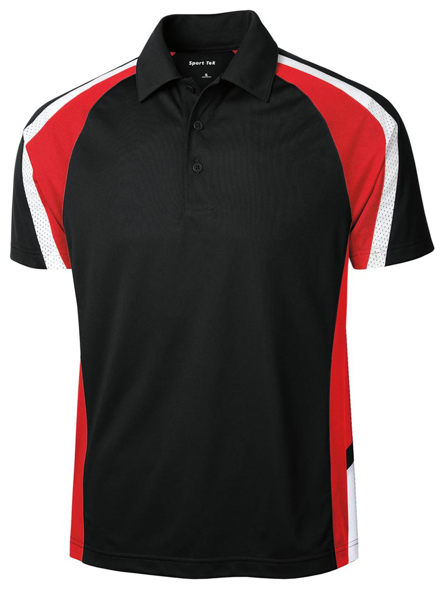 tri color polo shirt