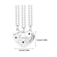 thumbnail image 3 of Hearth & Gear Collier Cœur Triple Fendu en Forme de Cœur pour Toujours Collier de Mode Collier de Perles Long Collier de Cœur pour Femmes Bijoux pour Femmes Colliers Colliers pour Femmes Cœur Laye, 3 of 6
