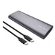 thumbnail image 1 of Sidaley M.2 NVME SSD Estuche SATA Caja externa Unidad de alta velocidad USB 3.1 Soporte dual Adaptador de disco duro Unidades de estado sólido Cables de computadora SL-TP06-CC/Gris, 1 of 6