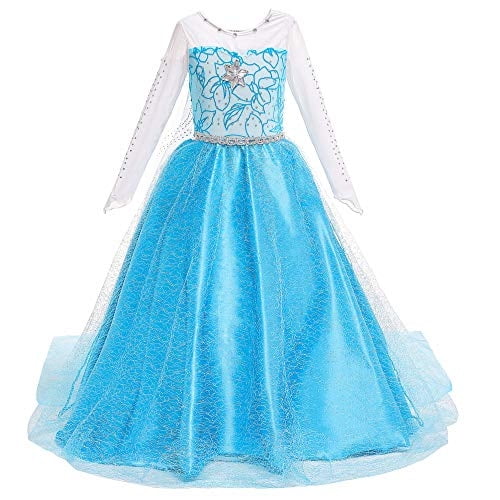 BanKids Disfraz de princesa para fiesta de cumpleaños, vestido para niñas pequeñas con pel BanKids BanKids