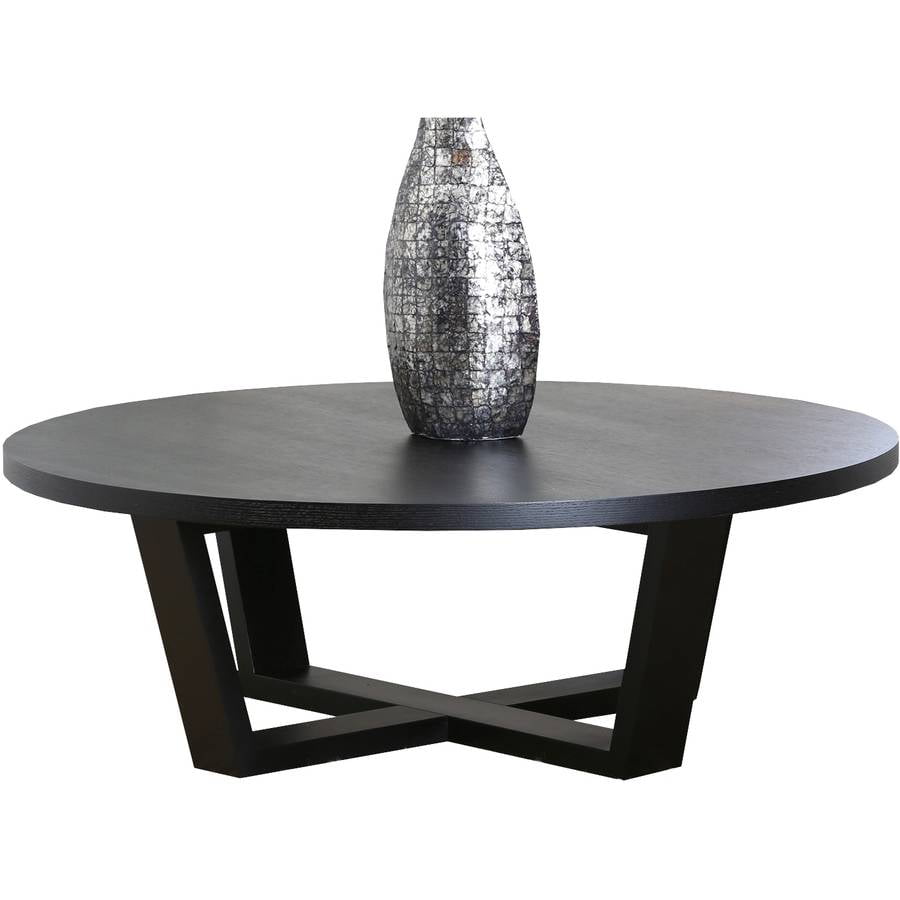 Devon & Claire Barberry Round Espresso Coffee Table