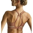 thumbnail image 3 of Panache Freedom Racerback Non-Wire Non-Padded Sports Bra (7344),32GG,Sienna Rose/Chalk, 3 of 8