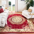 thumbnail image 3 of SAFAVIEH Lyndhurst Regina Floral Area Rug, Red/Ivory, 8' x 8' Square, 3 of 8