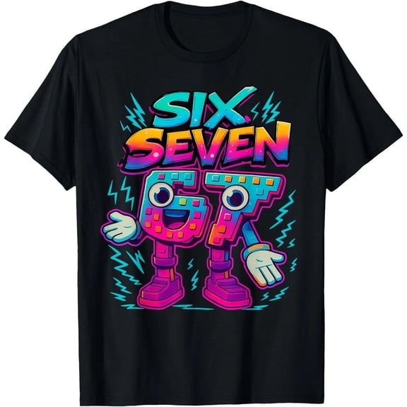 Funny Meme 67 Six Seven Italian Brainrot Kid Adult T-Shirts