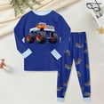 thumbnail image 2 of CAUYDY 2T 3T 4T 5T Little Kids Boy Photoshoot Outfits Baby Pajamas Fall Winter Long Sleeve Shirt and Pants 2Pcs Cute Set Toddler Sleepers for Boys Sizes 4-5 Years,Blue, 2 of 6