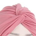 thumbnail image 3 of SPRING PARK Women Turban Caps Headscarf Pleated Wrap Chemo Cap Hair Loss Head Cover Solid color, 3 of 3