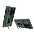 thumbnail image 3 of SaniMore for Samsung Galaxy S24 Ultra Stand Case, Slide Camera Cover 360 Degree Rotating Kickstand Magnetic Car Mount Hybird Tri-layer Rugged Shell Military-grade Shockproof Anti-drop Cover, Darkgreen, 3 of 5