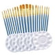 thumbnail image 4 of Juego de paleta de pinceles de pintura de 25 uds, pintura acrílica, mango de madera, herramienta de dibujo, cepillos de pelo de nailon para adultos, Gloria Pincel de artista, 4 of 9