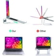 thumbnail image 7 of Laptop Stand for Desk, SOQOOL Computer Stand Riser for Desk,Ventilated Ergonomic Aluminum Notebook Stand Compatible with MacBook Air Pro Dell XPS HP 11 14 15.6 17.3 Inch Work from Home, 7 of 7
