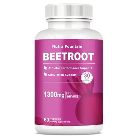Beetroot Capsules for Heart and Blood Pressure Support (60 capsules)