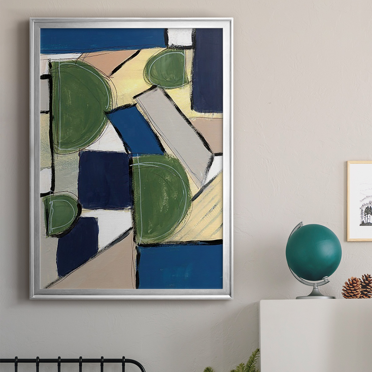 Spatial Mix I Premium Framed Print, in Gold, Black, or Silver - Ready to Hang