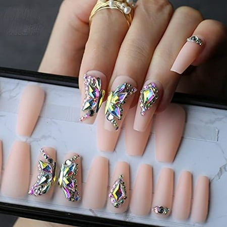 Crystal Luxury Coffin Nude Press On Nails Box 24Pcs Uv Nails Diy Manual Ballet Matte Pink Nails H-066 Glossy Coffin | Walmart Canada Crystal Luxury Coffin Nude Press On Nails Box 24Pcs Uv Nails Diy Manual Ballet Matte Pink Nails H-066 Glossy Coffin | Walmart Canada