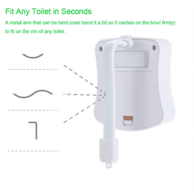 Aomofun Rechargeable Toilet Night Light, Motion Sensor Activated