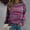 Pink4, variant on Babysbule Womens Letter Tops Ladies Floral Print Loose Long Sleeve Round Neck Pullover Top T-Shirt Top