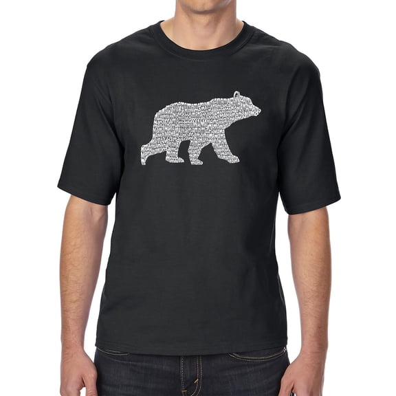 Men's Tall and Long Word Art T-shirt - Mama Bear