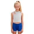thumbnail image 5 of Danhjin White Toddlers Girls Crop Tank Tops Cute Sleeveless Crew Neck Tops Summer Spring Solid Color Going Out Casual Comfy Fashion Tops for Kids, 2 to 12T, 5 of 5