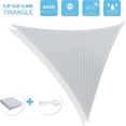 thumbnail image 2 of Shade Sail, UV Protection and Waterproof Fabric, Shade Sail for Outdoor/Terrace/Garden (WHITE, 3X3X3M), 2 of 5