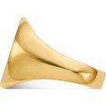 thumbnail image 4 of 14K Yellow Gold 17.5X14.5mm Closed Back Men's Signet Ring (Size 10) Made In United States rs126, 4 of 6