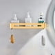 thumbnail image 1 of Estantes de baño sin taladrar, cesta de almacenamiento para ducha en Champenois, organizador de montaje en pared de metal dorado para champú y gel de ducha (2 piezas) dorado, 1 of 5