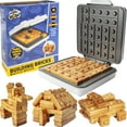 thumbnail image 1 of Waffle Wow! Máquina para Hacer Waffles Eléctrica de Ladrillo para Construir Divertidos Waffles para Construir en Minutos: ¡Edifica Casas, Automóviles y Más!, 1 of 5
